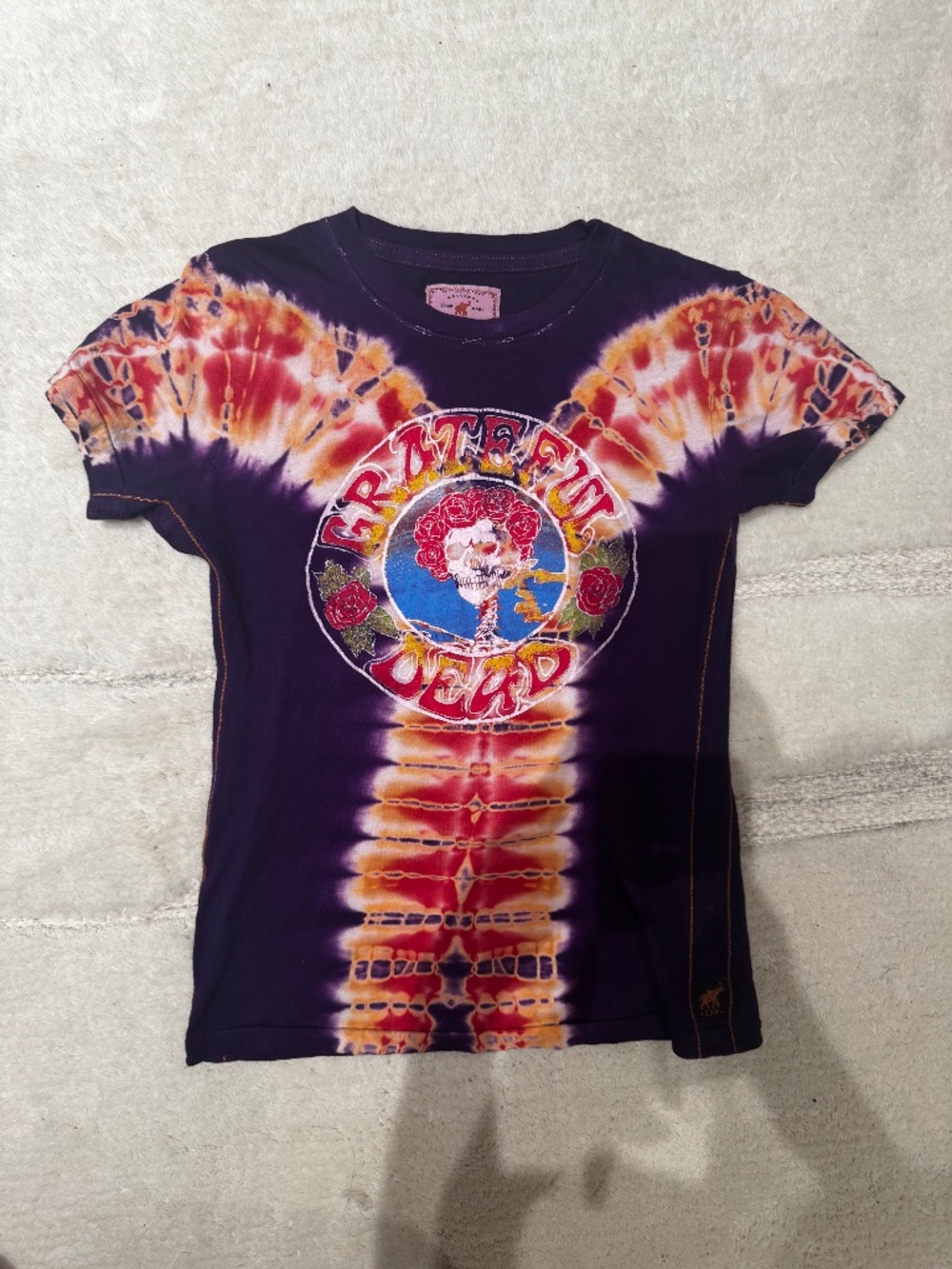 GRATEFUL DEAD TRUNK LIMITED EDITION TIE DYE WOMENS T SHIRT SMALL
